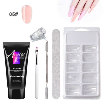 PAINLESS EXTENSION GEL NAIL ART WITHOUT PAPER HOLDER QUICK MODEL (Colour9)